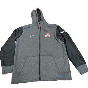 Nike LeBron James Ohio State Buckeyes Sideline Full Zip Track Jacket Stain Read